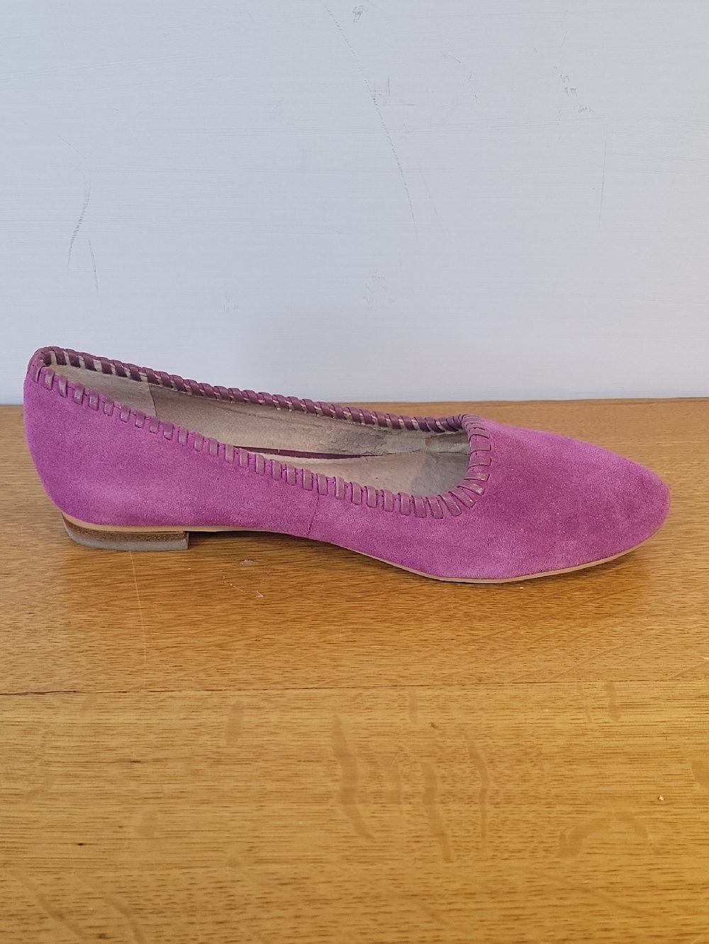 Lands' End Purple Suede Whipstitch Flats Womens Size 6½B - Picture 10 of 16